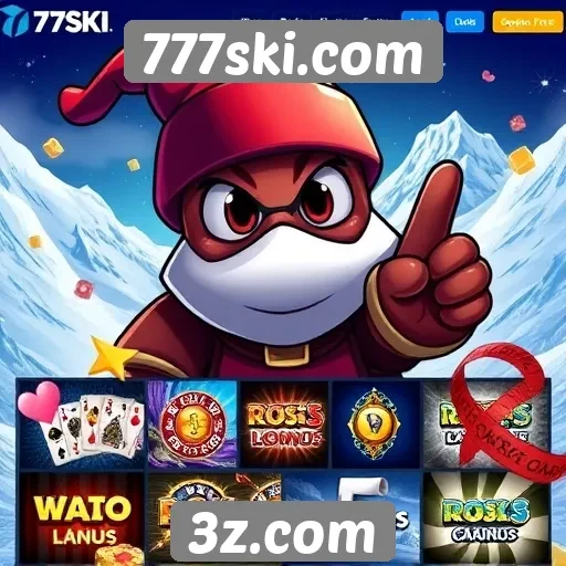 Opções de jogos disponíveis no 777ski.com